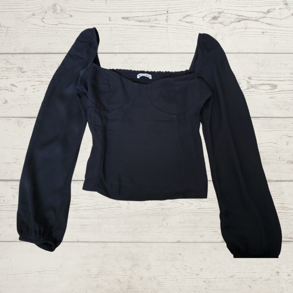 Reformation Black Reign Top SZ 8